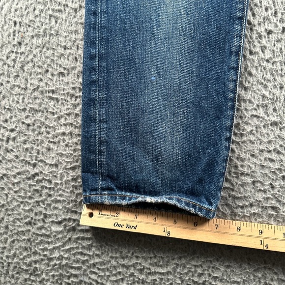 PRPS Le Sabre Jeans Mens 36 Distressed Paint Splatter Patchwork Indigo Tapered - Picture 10 of 16